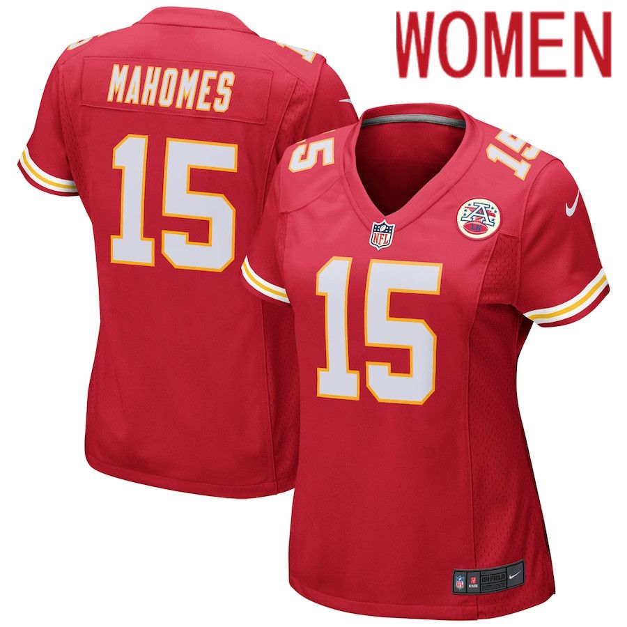 Women Kansas City Chiefs 15 Patrick Mahomes Nike Red Game Player NFL Jersey